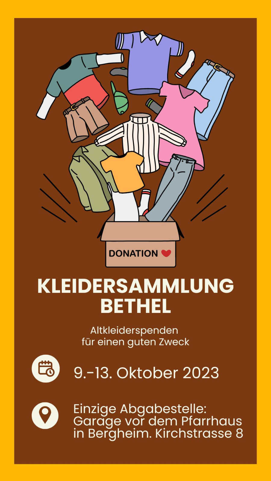 Kleidersammlung.Bethel